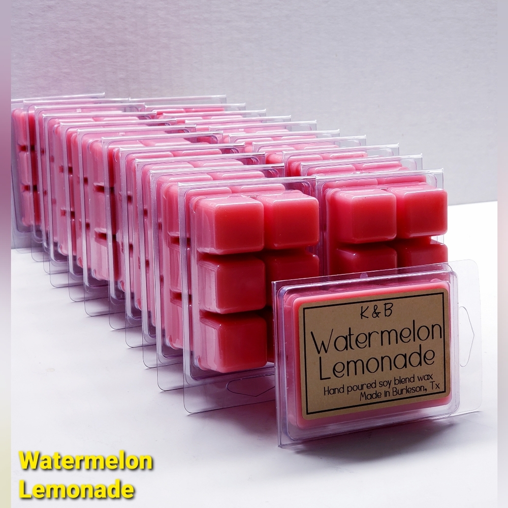 WATERMELON LEMONADE -Hand poured Soy-blend Wax Melt, Highly Scented- $8 per pack